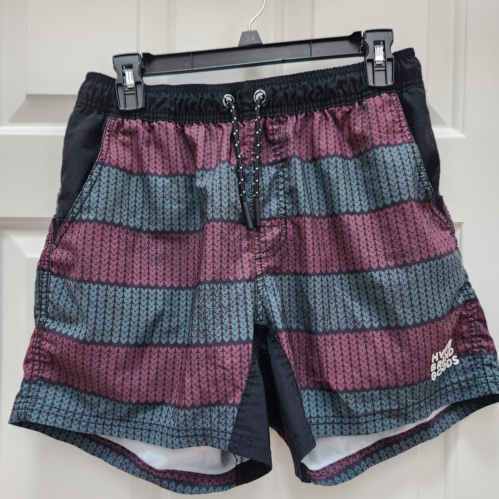 HVIII Brand Striped Athletic Shorts